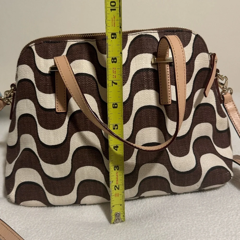Kate Spade South Poplar Street Francis Wave Print Bow Satchel crossbody